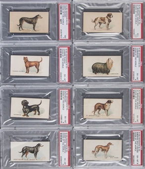 1890 N163 Goodwin "Dogs of the World" Complete Set (50 Cards) – Including 20 PSA-Graded Examples